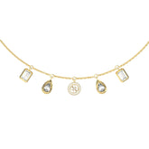 Collar Guess Dama 4G Light Dorado